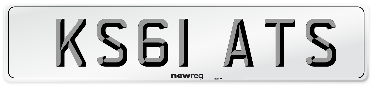 KS61 ATS Number Plate from New Reg